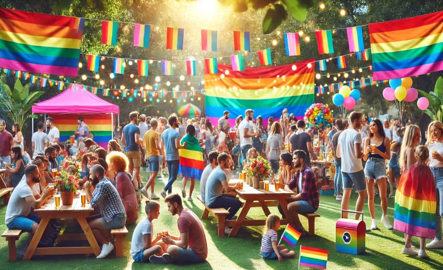 A vibrant LGBTQ+ community event