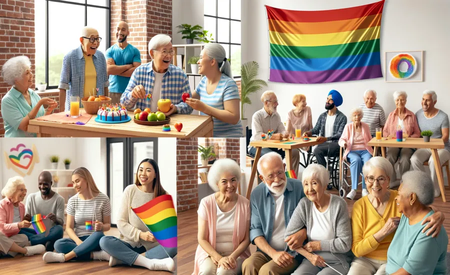 An image showing inclusive senior housing or community centers