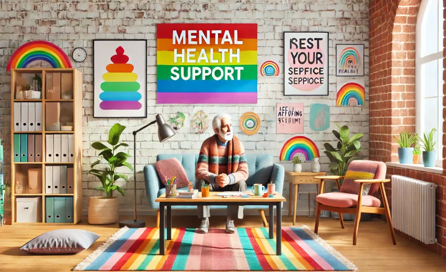 An image symbolizing mental health support