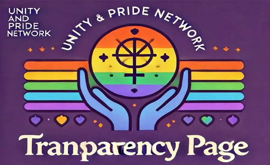 Unity and Pride Network Transparency Page Image